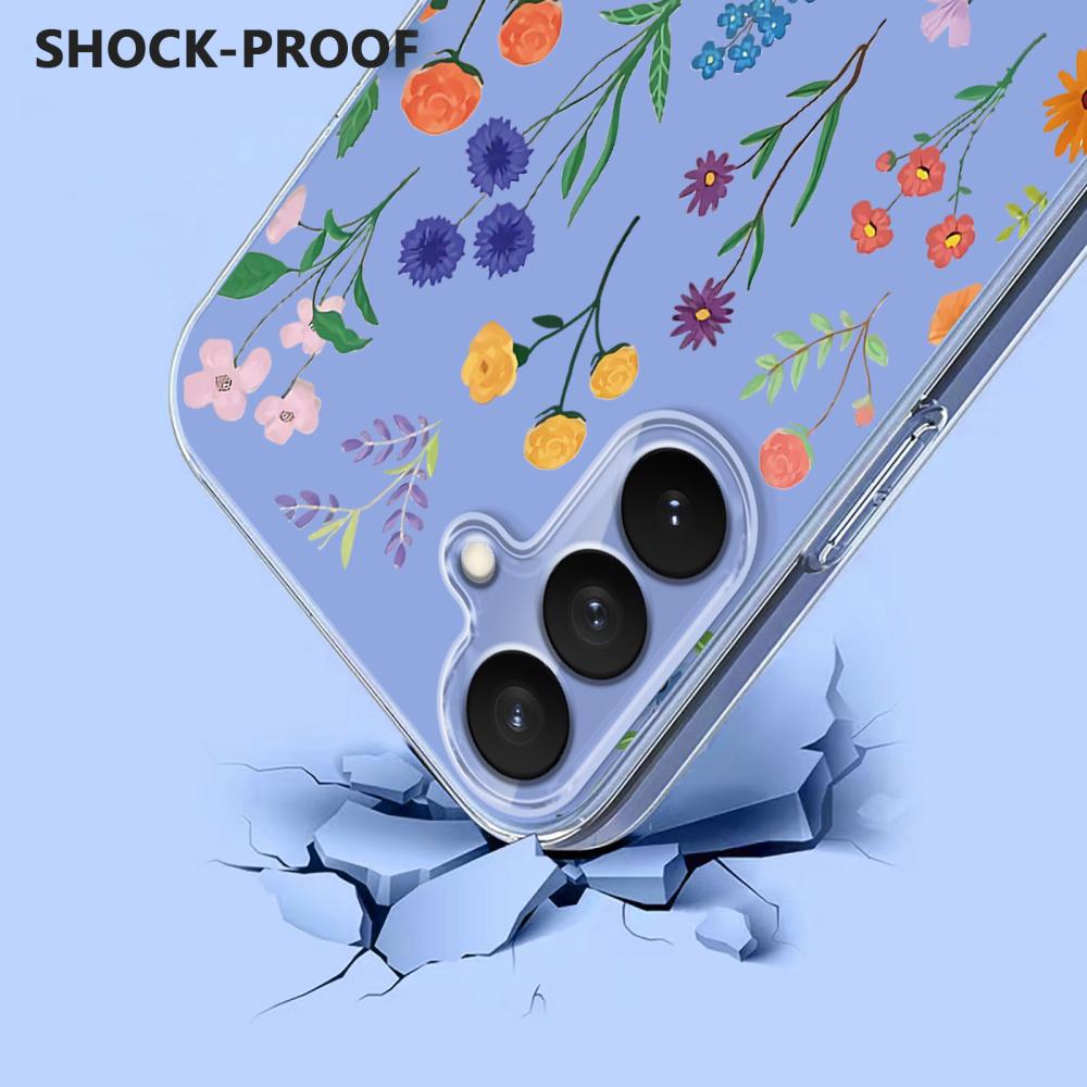  Samsung Galaxy S26 Skal Med Tryck Blommor - Teknikhallen.se