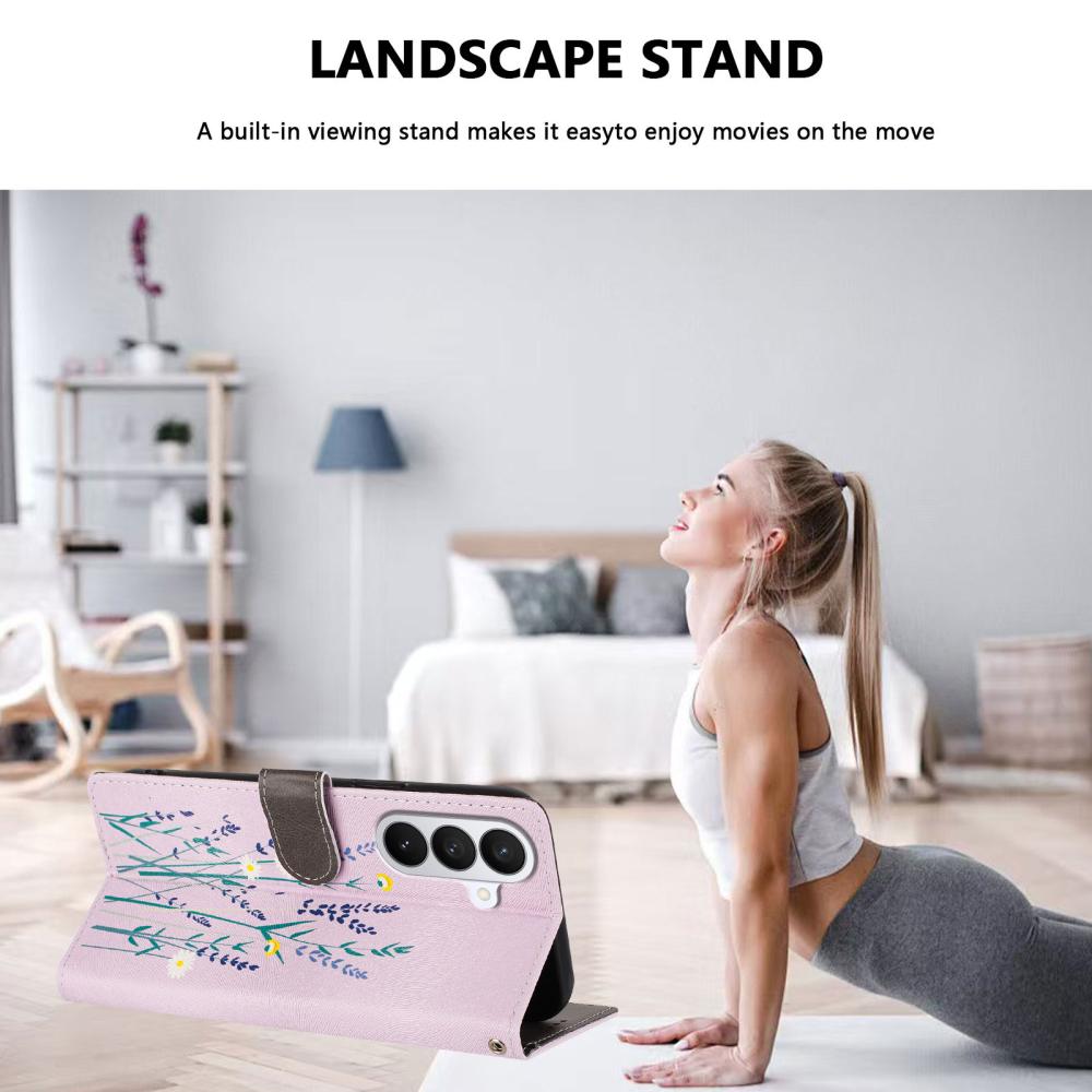  Samsung Galaxy S26 Fodral Med Tryck Lavendel - Teknikhallen.se