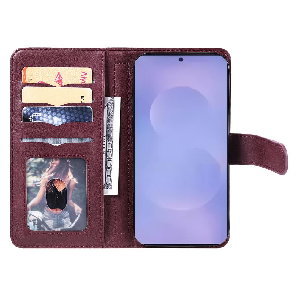  Samsung Galaxy S26 Fodral Multifunktionellt Vinröd - Teknikhallen.se