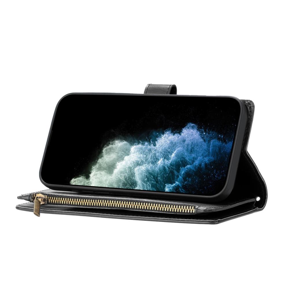  Samsung Galaxy S26 Fodral Multifunktionellt Läder Svart - Teknikhallen.se