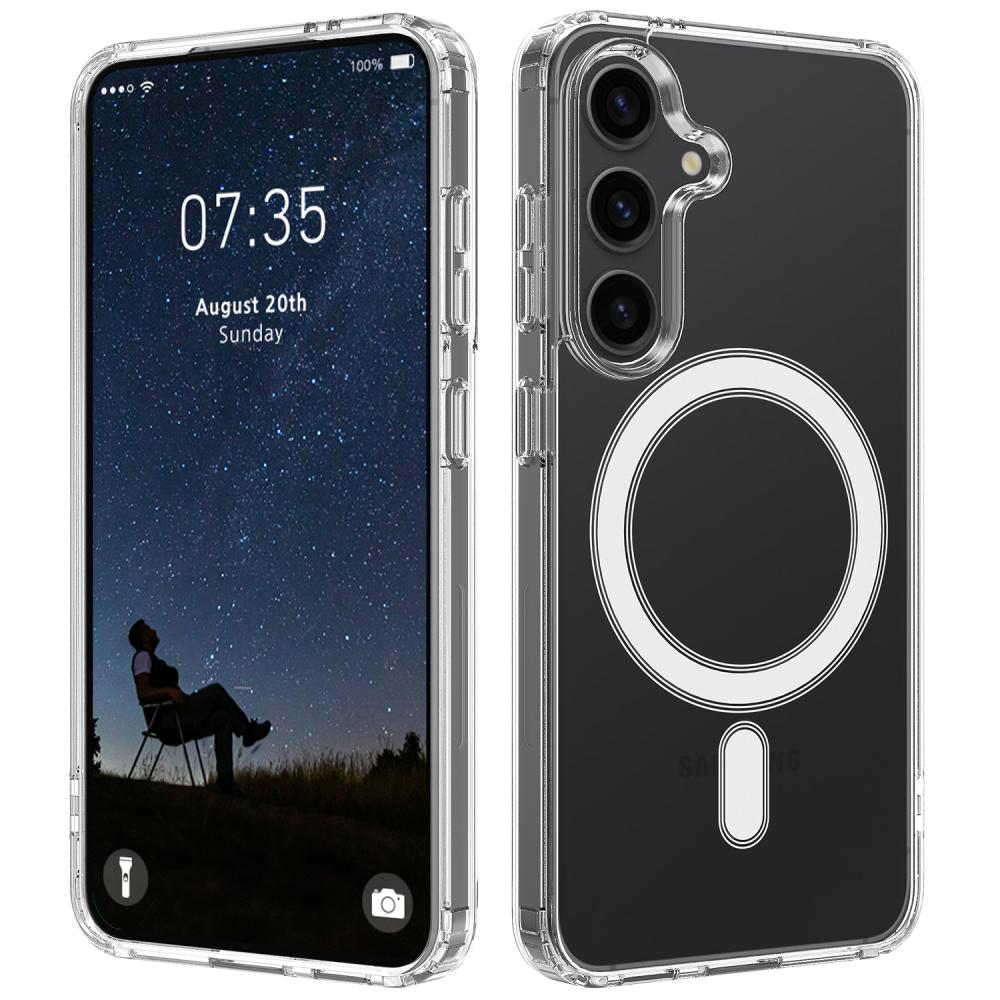  Samsung Galaxy S26 Skal MagSafe Hybrid Transparent - Teknikhallen.se