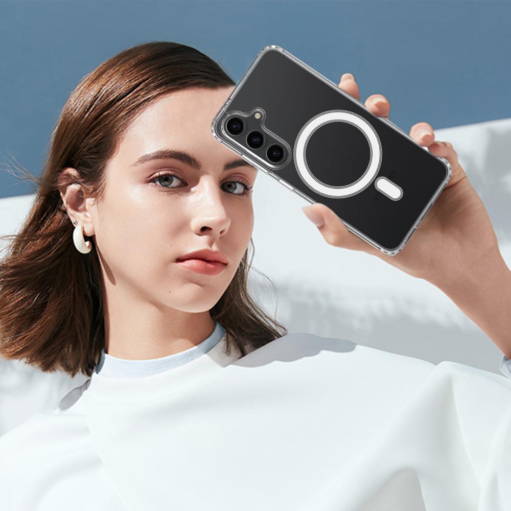  Samsung Galaxy S26 Skal MagSafe Hybrid Transparent - Teknikhallen.se