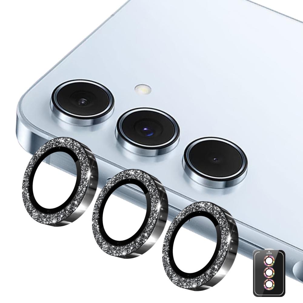 ENKAY ENKAY Samsung Galaxy S26 Linsskydd Glitter Svart - Teknikhallen.se