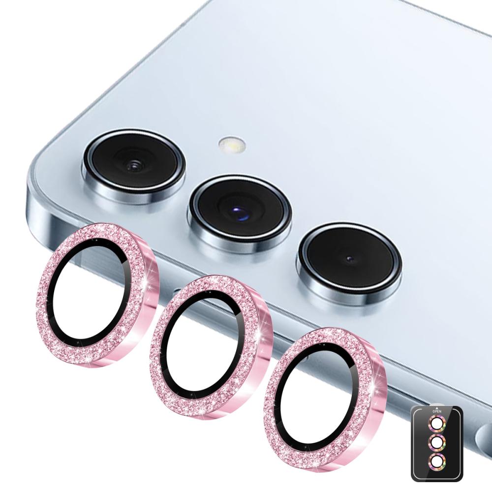 ENKAY ENKAY Samsung Galaxy S26 Linsskydd Glitter Rosa - Teknikhallen.se