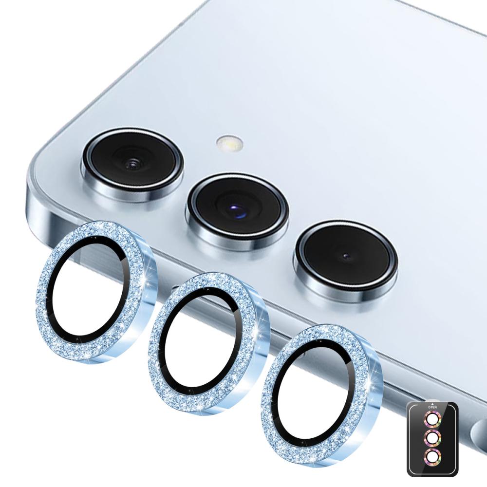 ENKAY ENKAY Samsung Galaxy S26 Linsskydd Glitter Blå - Teknikhallen.se