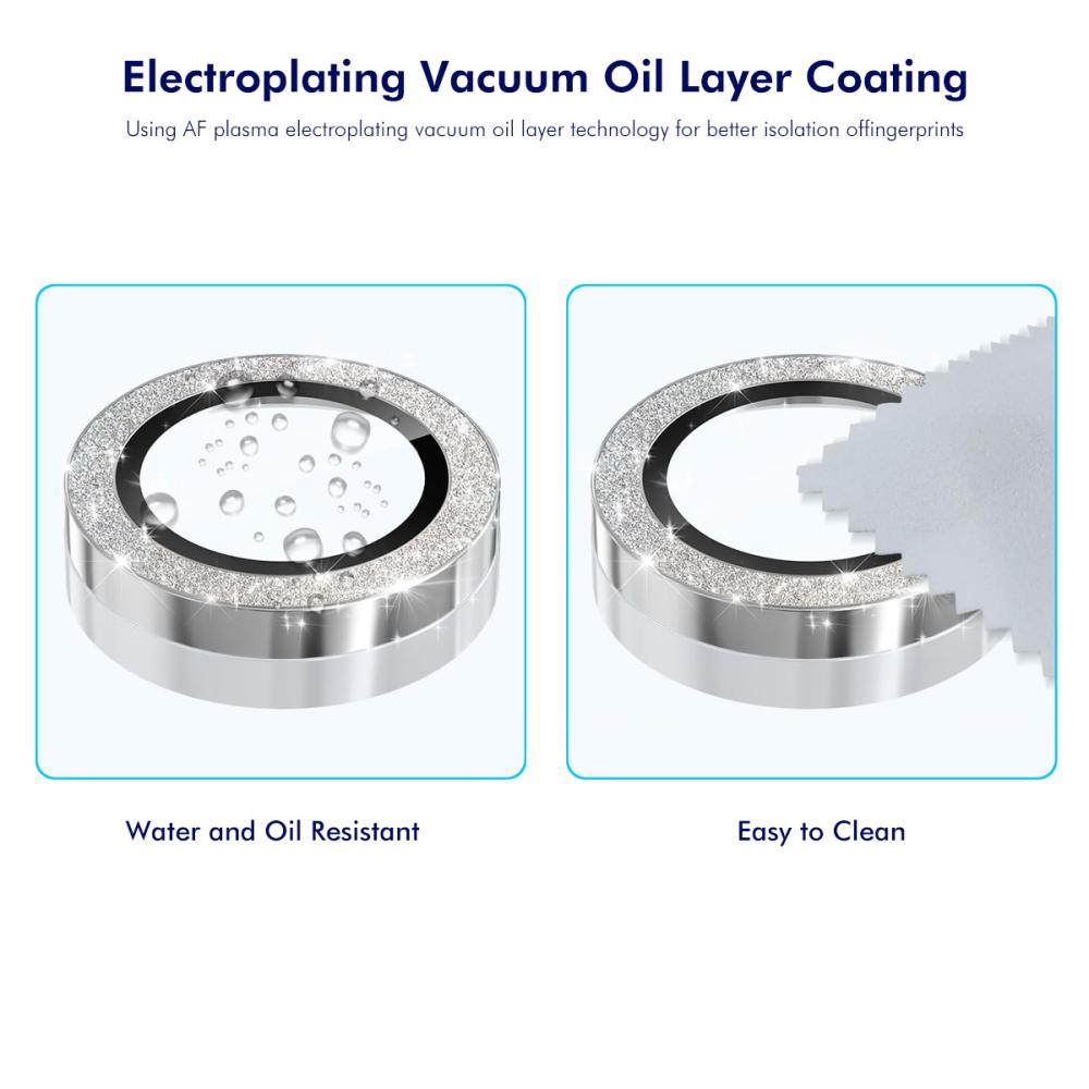 ENKAY ENKAY Samsung Galaxy S26 Linsskydd Glitter Blå - Teknikhallen.se