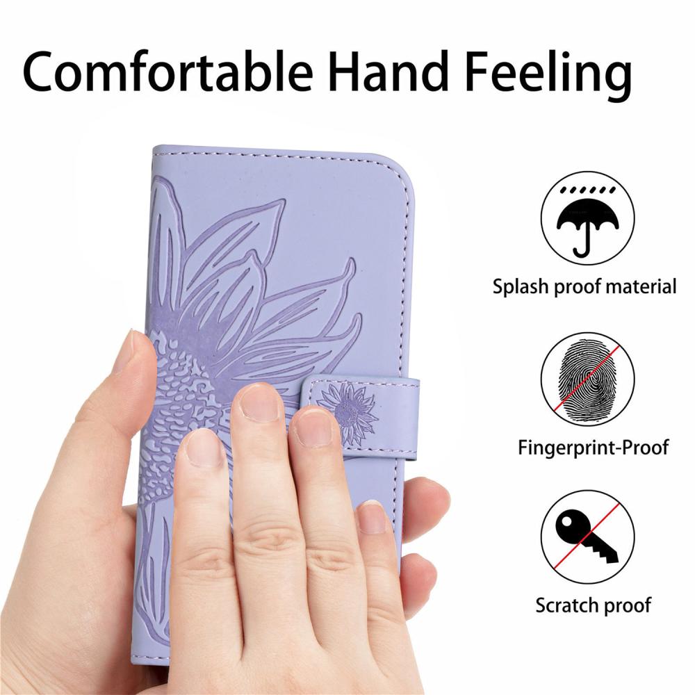  OnePlus 15 Fodral Solros Tryck Lila - Teknikhallen.se