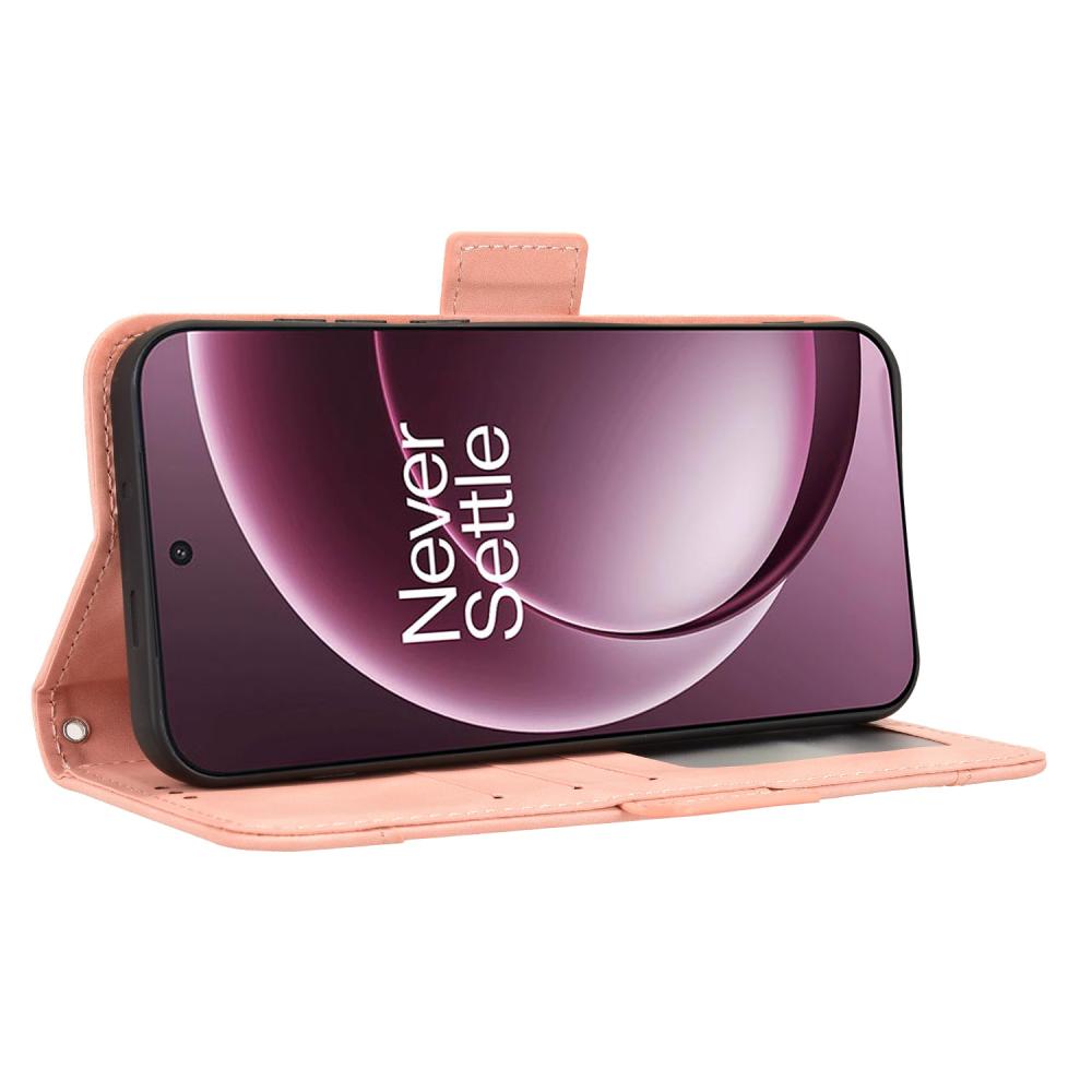  OnePlus 15 Fodral Med Avtagbart Kortfodral Läder Rosa - Teknikhallen.se