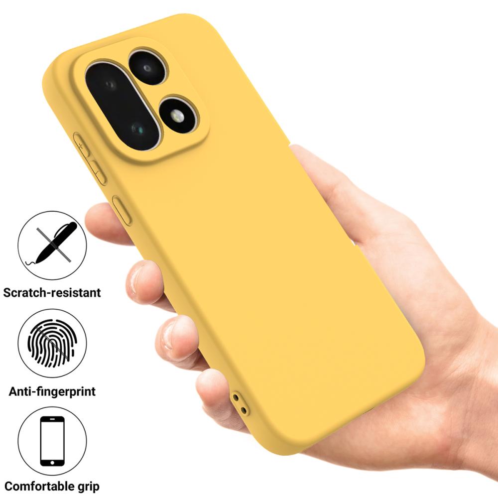  OnePlus 15 Skal Liquid Silikon Gul - Teknikhallen.se