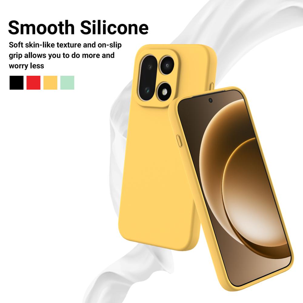  OnePlus 15 Skal Liquid Silikon Gul - Teknikhallen.se