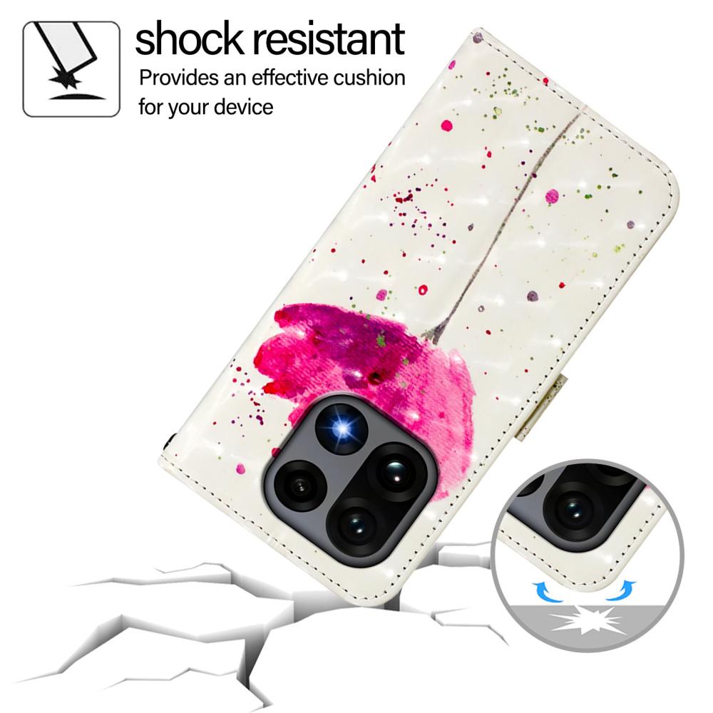  OnePlus 15 Fodral Med Tryck Rosa Blomma - Teknikhallen.se