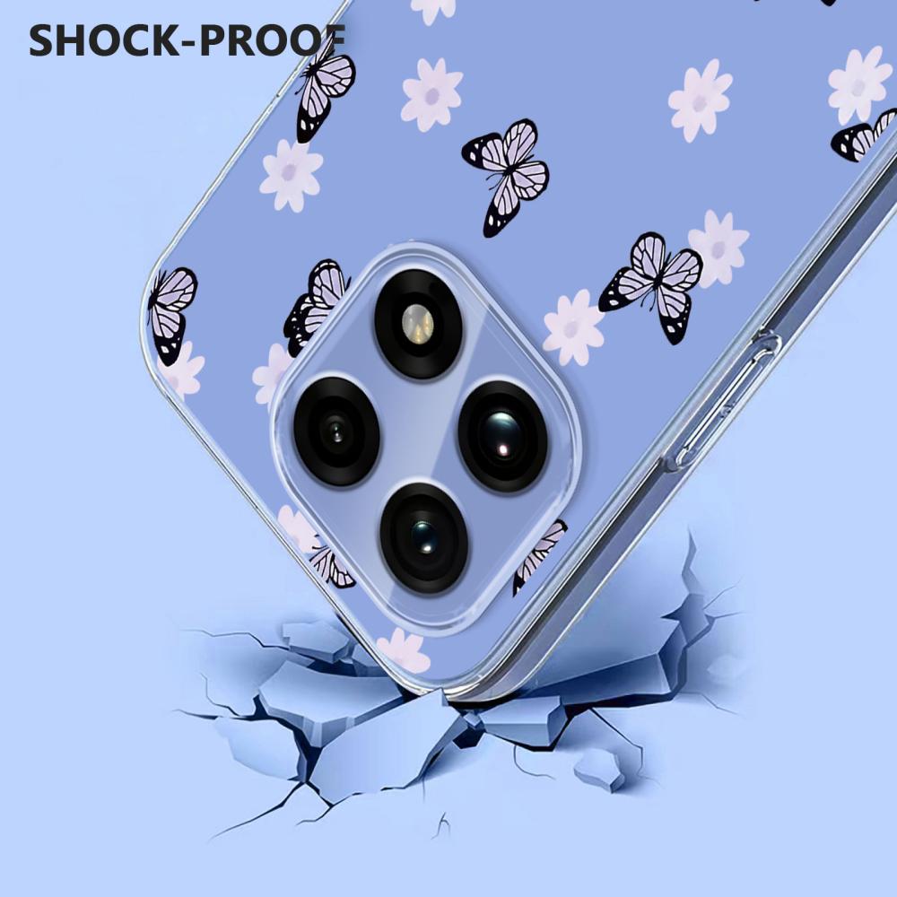  OnePlus 15 Skal TPU Med Tryck Fjärilar / Blommor - Teknikhallen.se