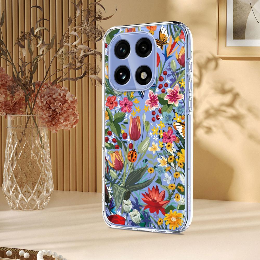  OnePlus 15 Skal TPU Med Tryck Blommor - Teknikhallen.se