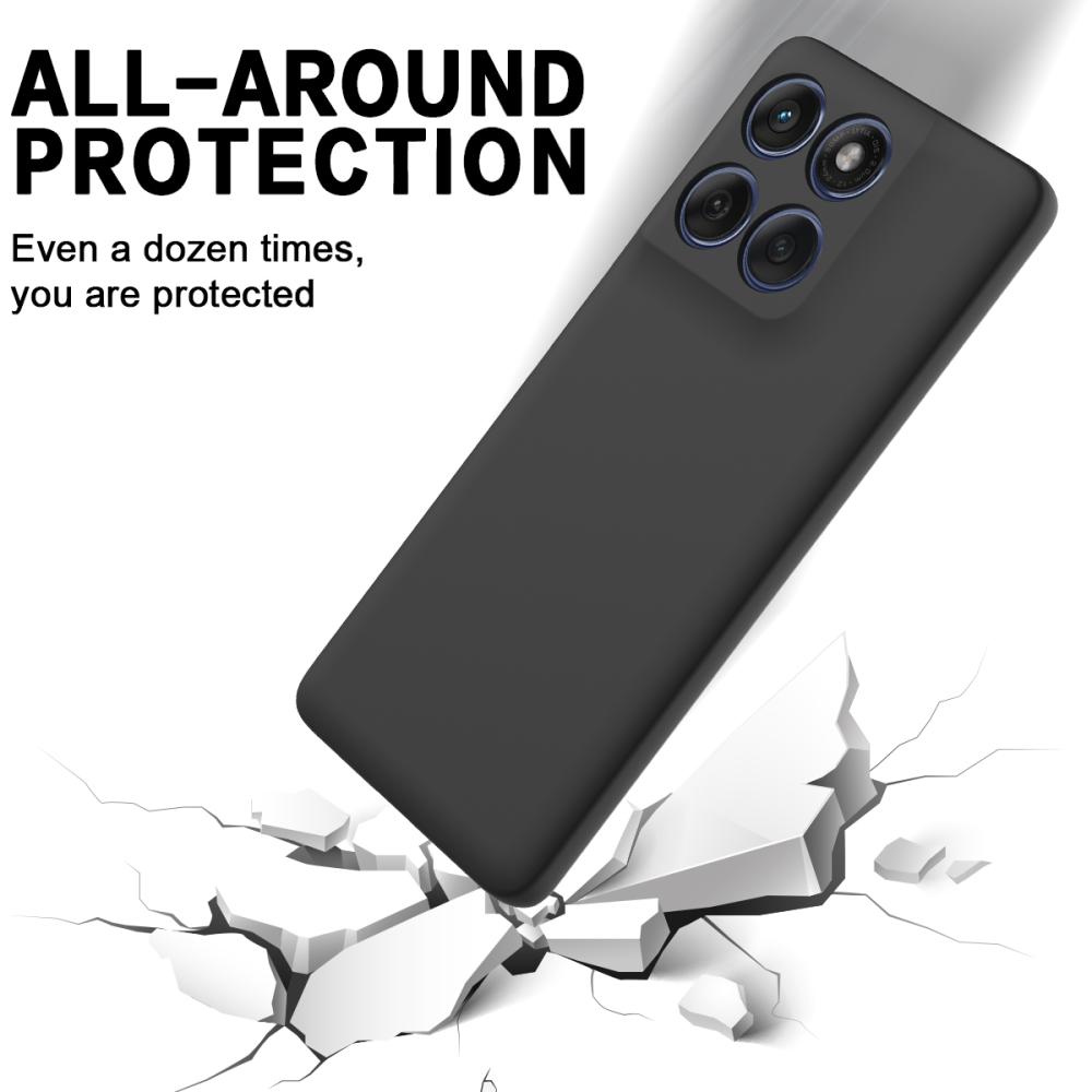 Motorola Edge 70 Skal Liquid Silikon Svart - Teknikhallen.se
