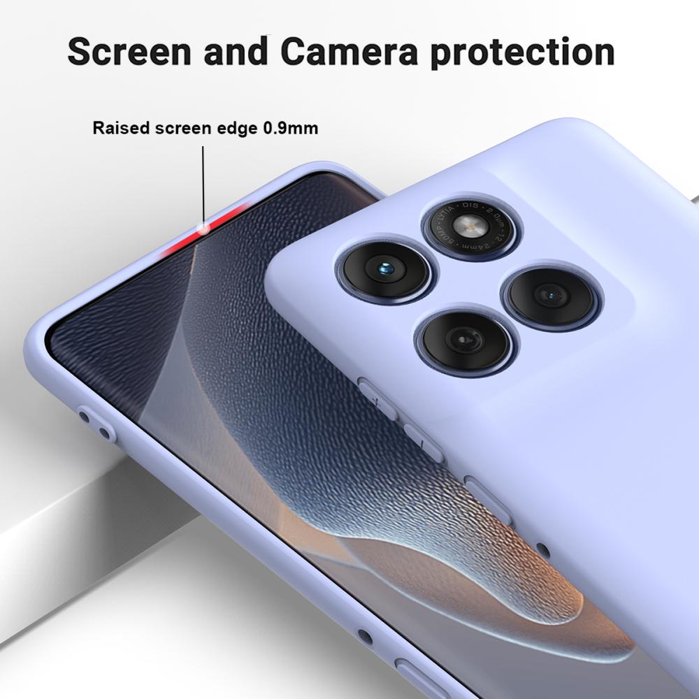  Motorola Edge 70 Skal Liquid Silikon Lila - Teknikhallen.se