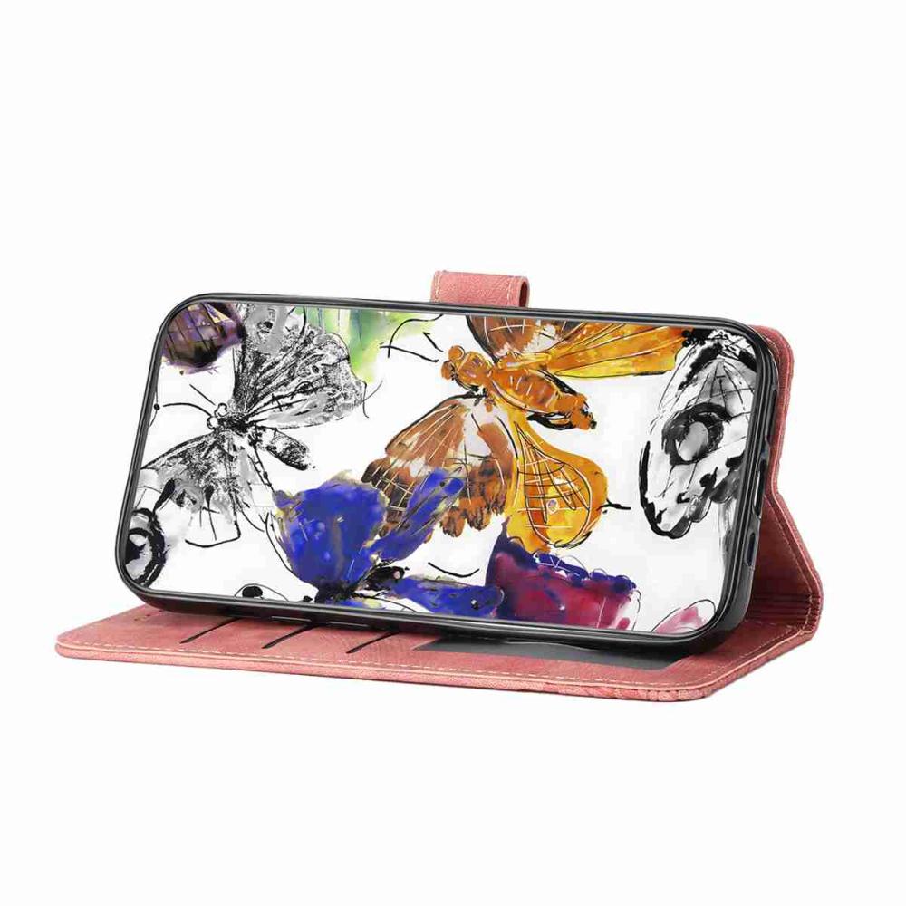  OnePlus 15 Fodral Med Fjäril Tryck Rosa - Teknikhallen.se