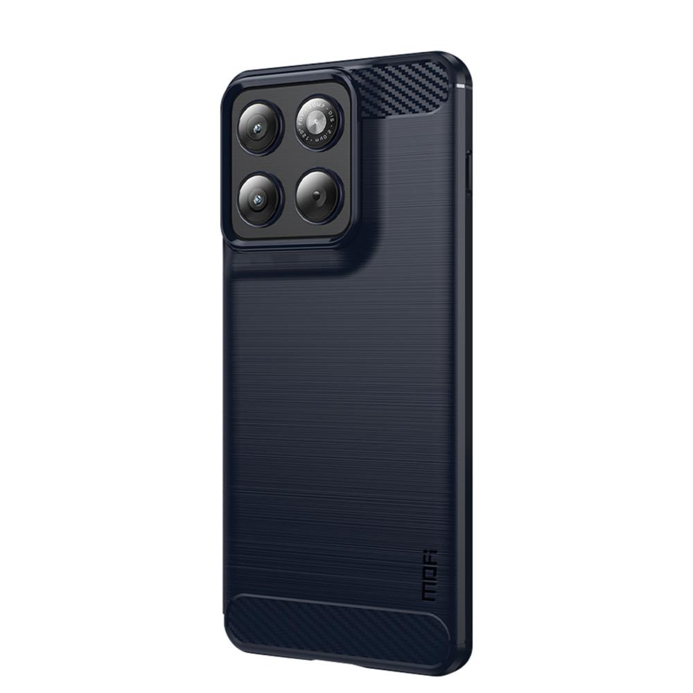 MOFI MOFI Motorola Edge 70 Skal Borstad Stål Textur Blå - Teknikhallen.se