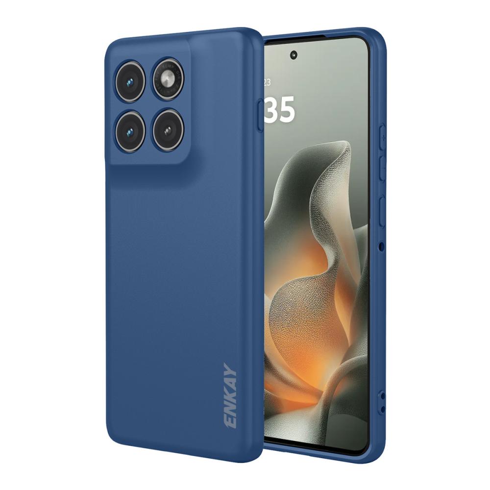 ENKAY ENKAY Motorola Edge 70 Skal Silikon Blå - Teknikhallen.se