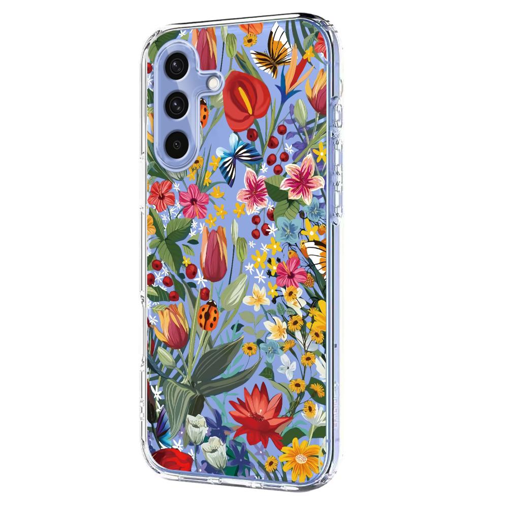  Samsung Galaxy A57 5G Skal Med Tryck Blommor - Teknikhallen.se