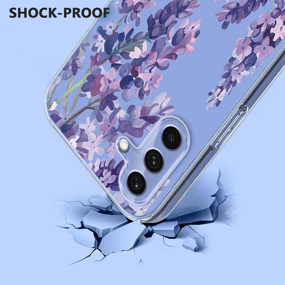  Samsung Galaxy A57 5G Skal Med Tryck Blommor - Teknikhallen.se