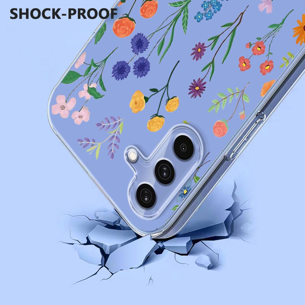  Samsung Galaxy A37 5G Skal Med Tryck Blommor - Teknikhallen.se