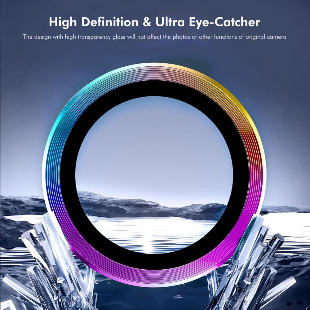 ENKAY ENKAY Galaxy A57 / A37 5G Linsskydd Härdat Glas Colorful - Teknikhallen.se