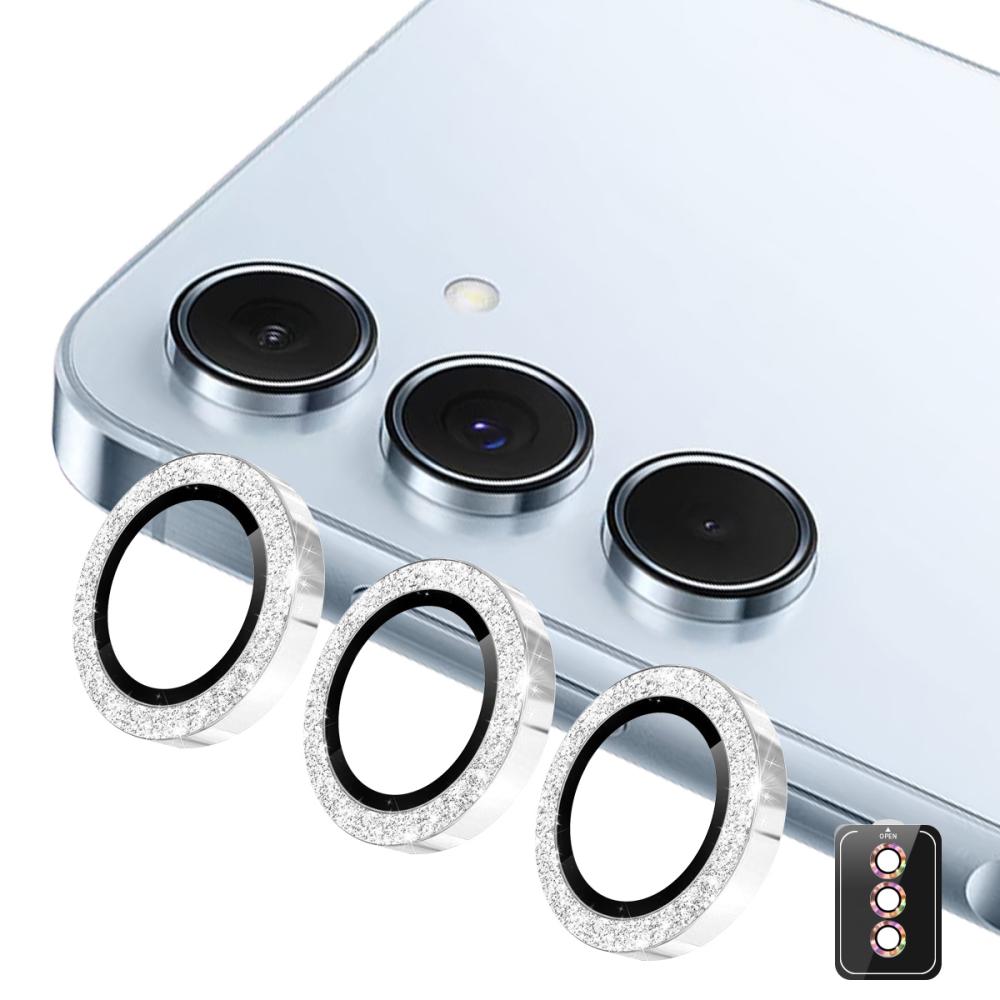 ENKAY ENKAY Galaxy A57 / A37 5G Linsskydd Glitter Silver - Teknikhallen.se