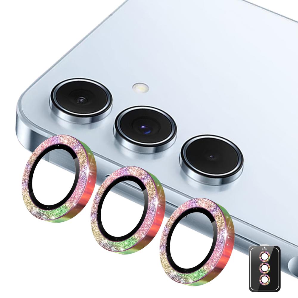 ENKAY ENKAY Galaxy A57 / A37 5G Linsskydd Glitter Colorful - Teknikhallen.se