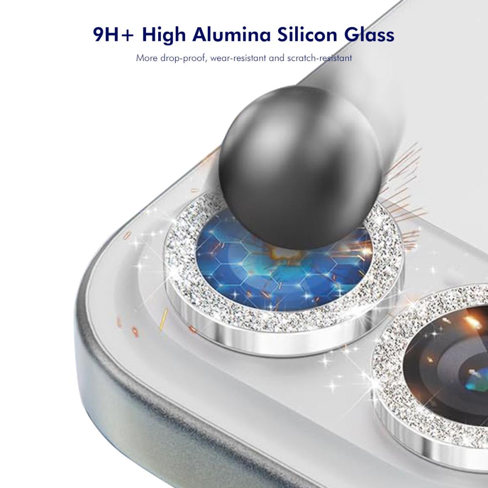 ENKAY ENKAY Galaxy A57 / A37 5G Linsskydd Glitter Colorful - Teknikhallen.se