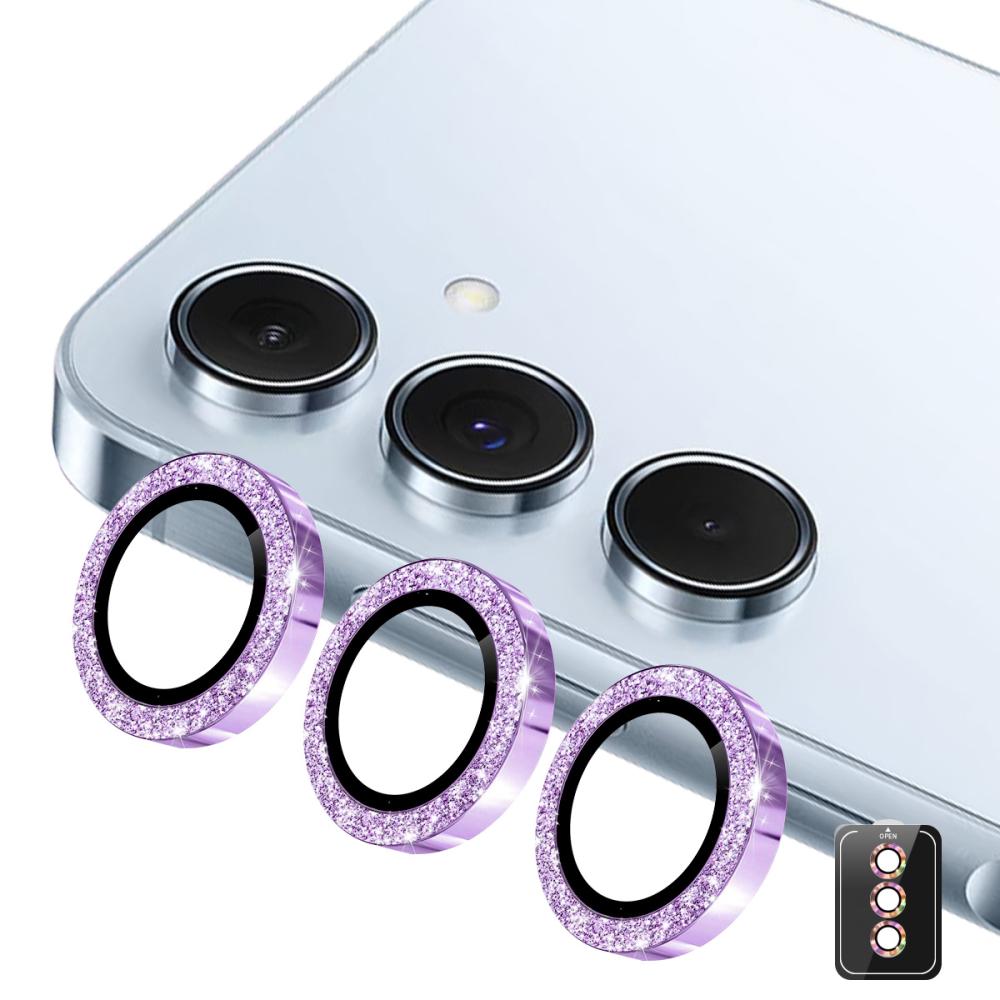 ENKAY ENKAY Galaxy A57 / A37 5G Linsskydd Glitter Lila - Teknikhallen.se