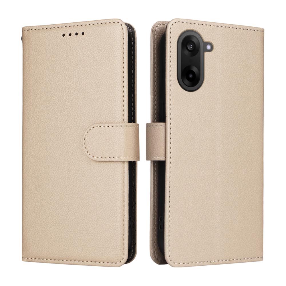  OnePlus Nord CE5 Plånboksfodral Läder Beige - Teknikhallen.se