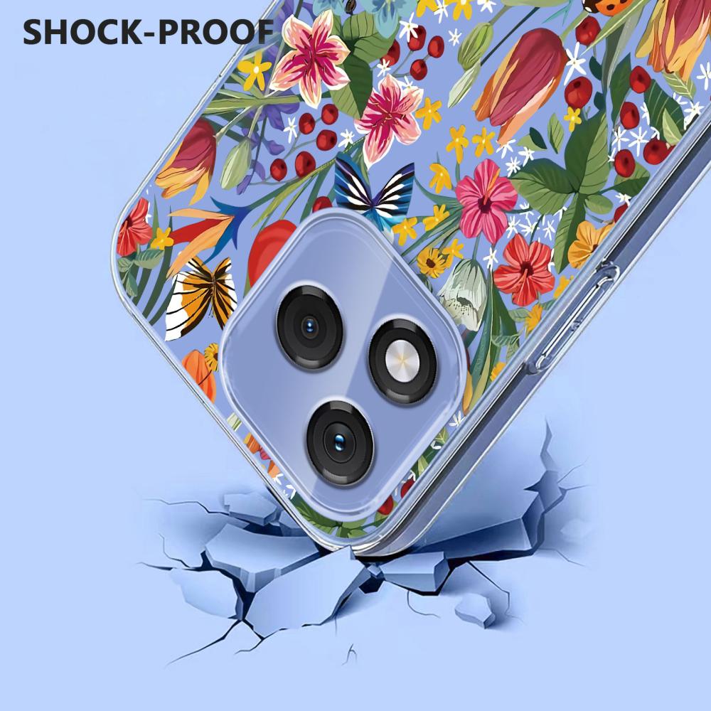  Honor 400 Lite Skal Med Tryck Blommor - Teknikhallen.se