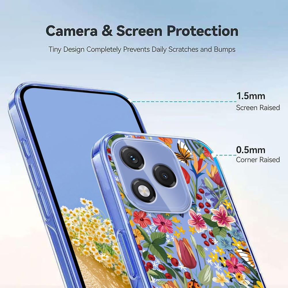  Honor 400 Lite Skal Med Tryck Blommor - Teknikhallen.se