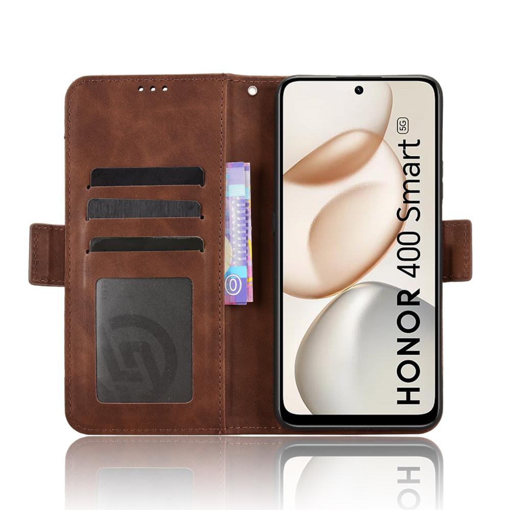  Honor 400 Smart Fodral Med Avtagbart Kortfodral Brun - Teknikhallen.se