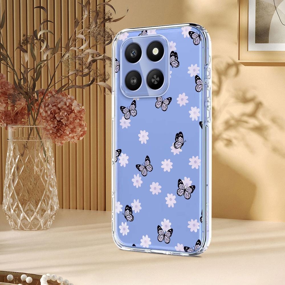  Honor 400 Smart Skal Med Tryck Fjärilar / Blommor - Teknikhallen.se