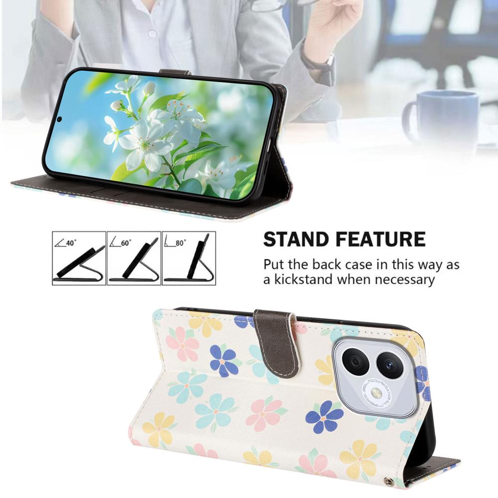  Honor 400 Lite Fodral Med Tryck Färgglada Blommor - Teknikhallen.se