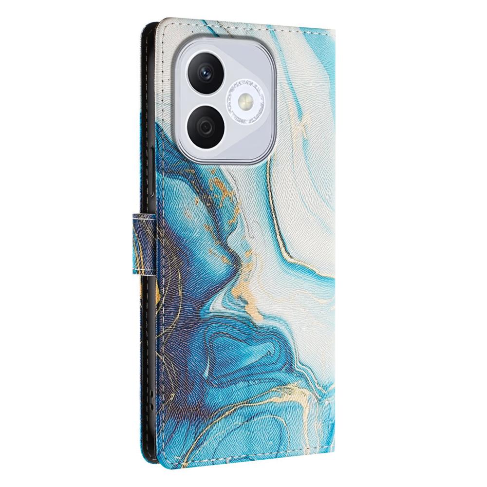  Honor 400 Lite Fodral Med Tryck Blå Marmor - Teknikhallen.se