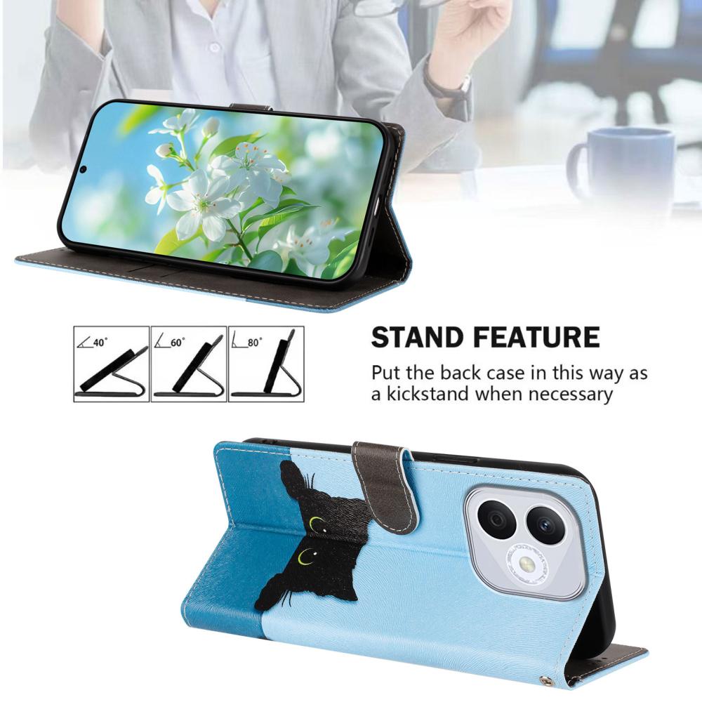  Honor 400 Lite Fodral Med Tryck Katt - Teknikhallen.se