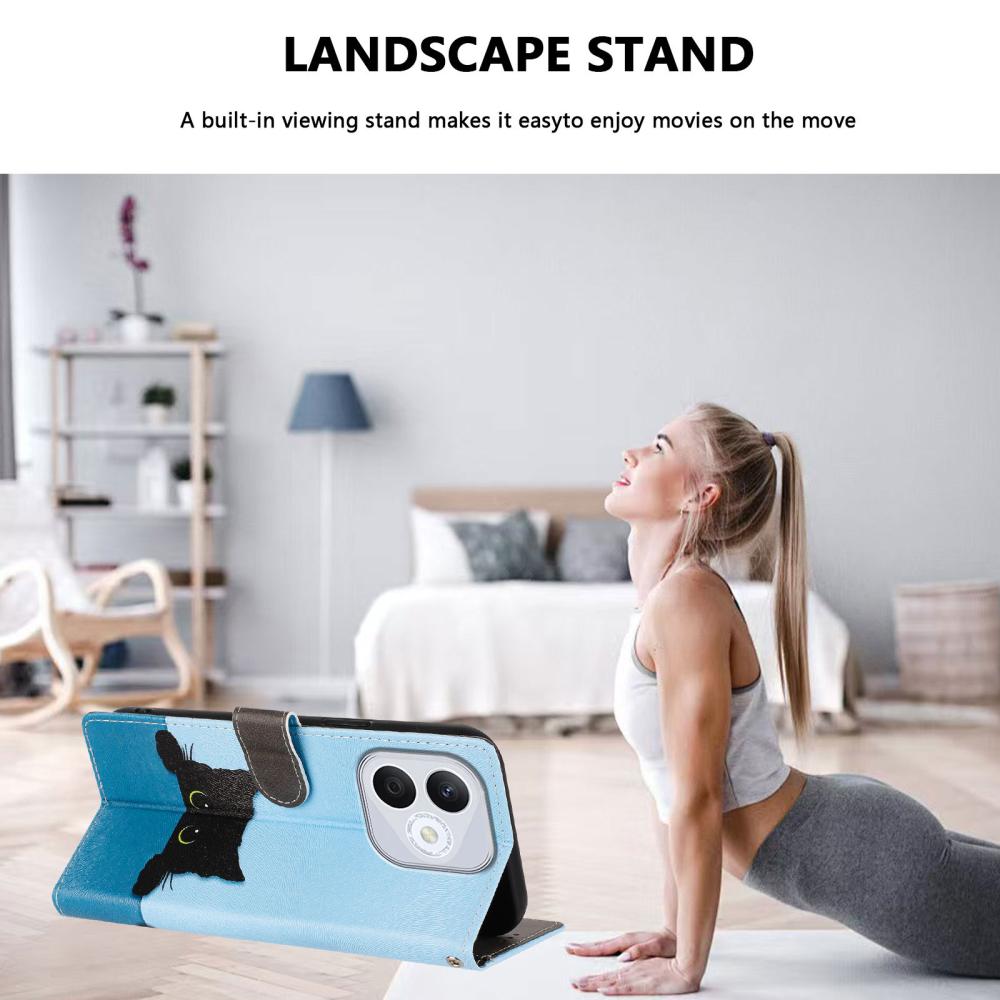  Honor 400 Lite Fodral Med Tryck Katt - Teknikhallen.se