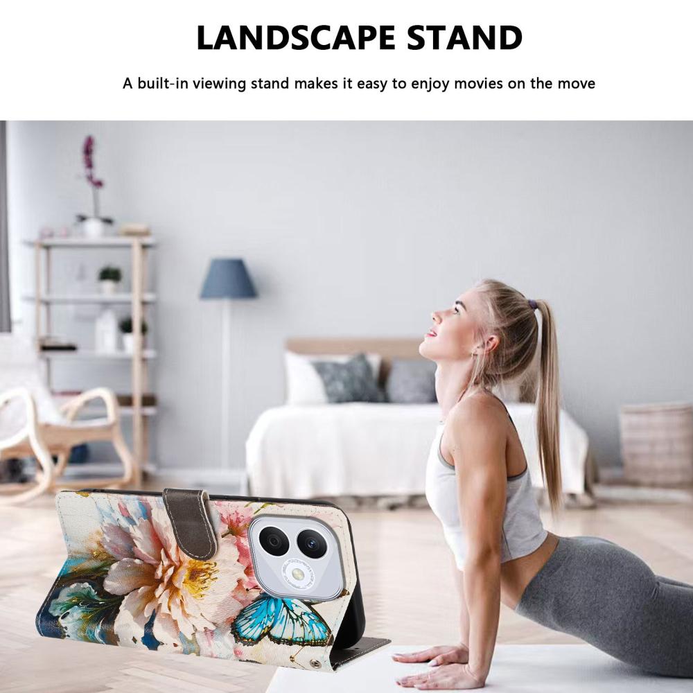  Honor 400 Lite Fodral Med Tryck Blommor / Fjäril - Teknikhallen.se