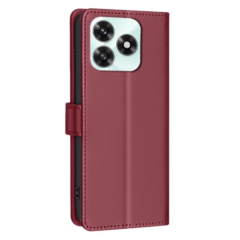 BINFEN BINFEN Honor X5c Plus Fodral RFID Läder Röd - Teknikhallen.se