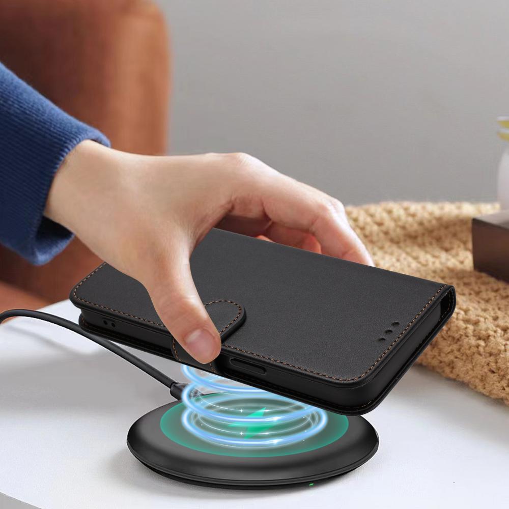  Honor X5c Plus Fodral Läder Svart - Teknikhallen.se