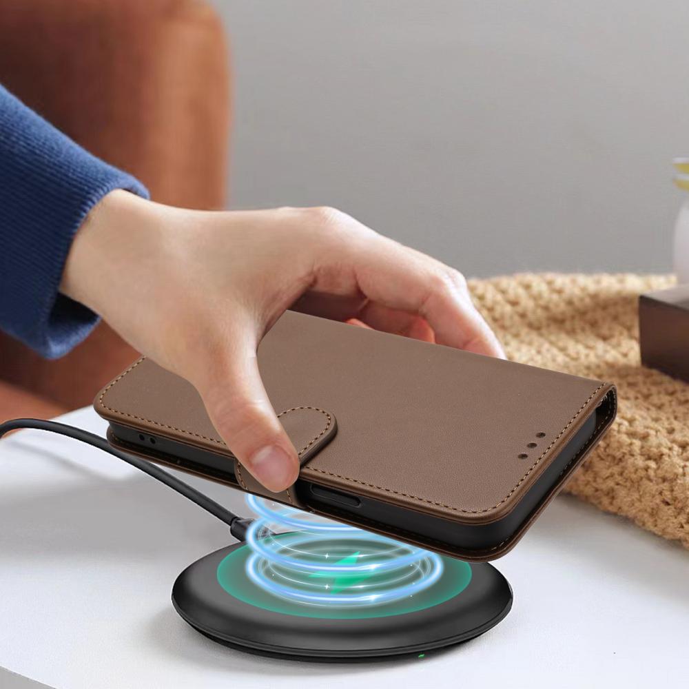  Honor X5c Plus Fodral Läder Brun - Teknikhallen.se