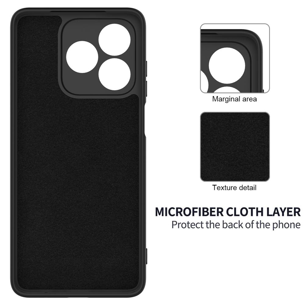  Honor X5c Plus Skal Liquid Silikon Svart - Teknikhallen.se