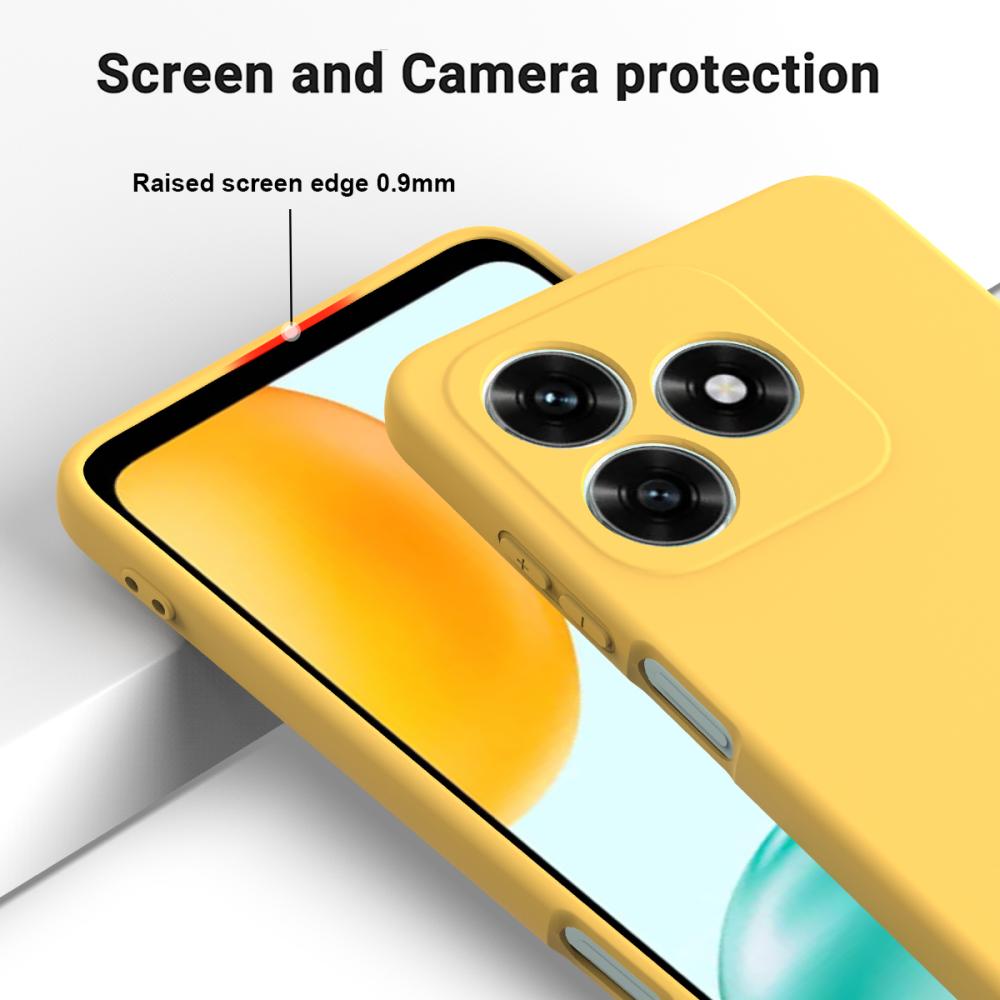  Honor X5c Plus Skal Liquid Silikon Gul - Teknikhallen.se