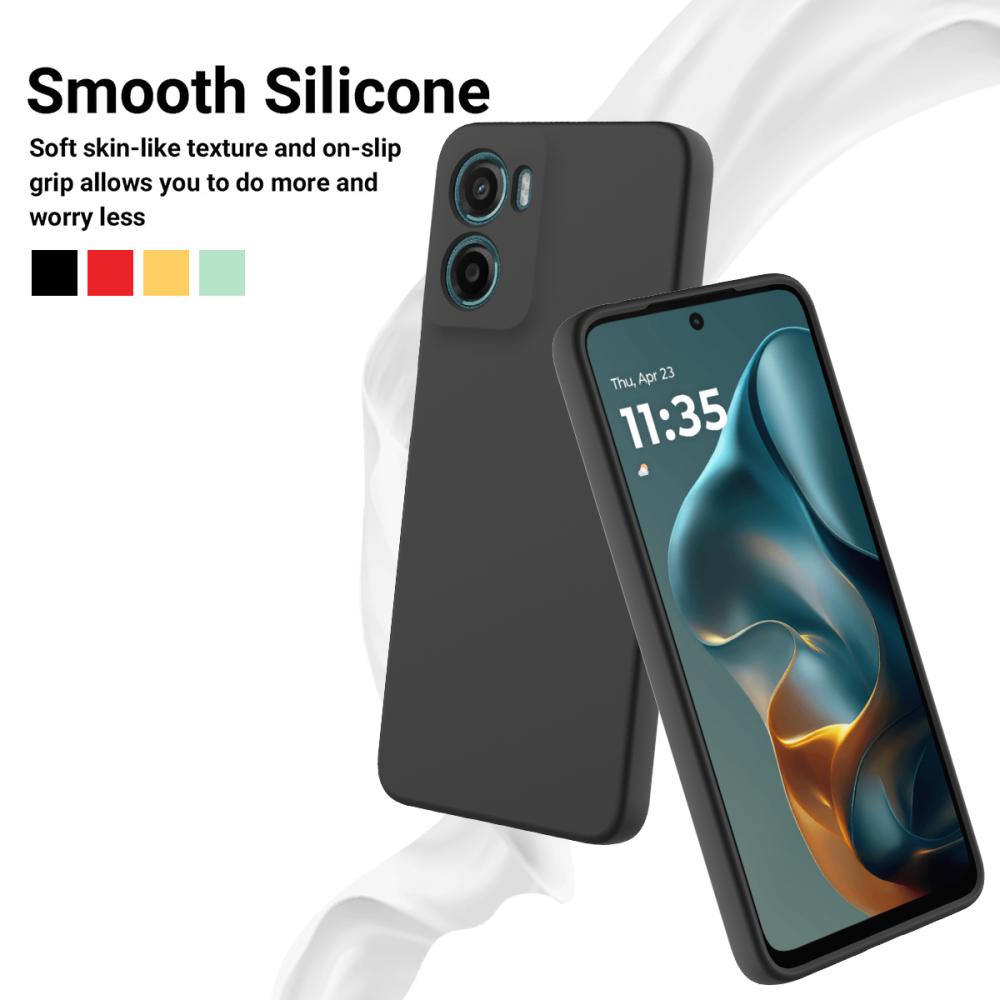  Motorola Moto G06 Power Skal Liquid Silikon Svart - Teknikhallen.se