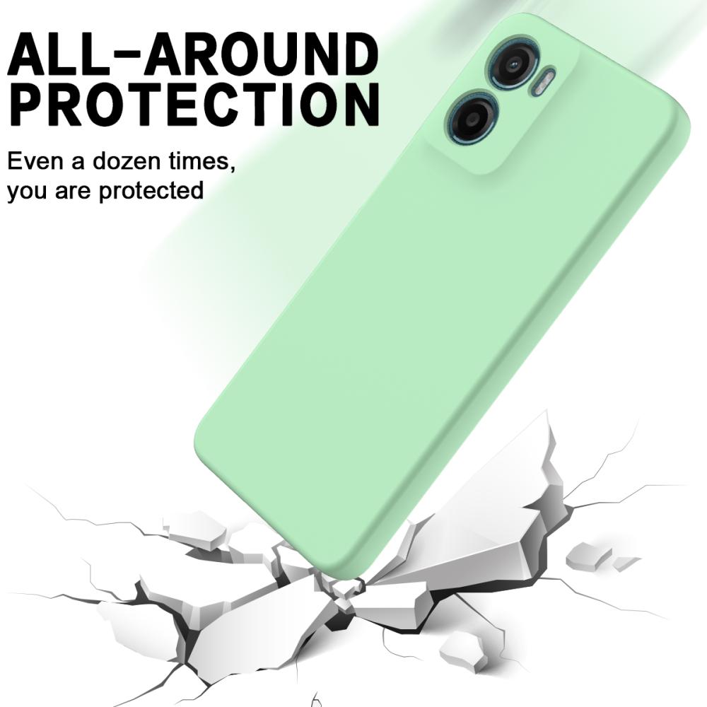  Motorola Moto G06 Power Skal Liquid Silikon Grön - Teknikhallen.se