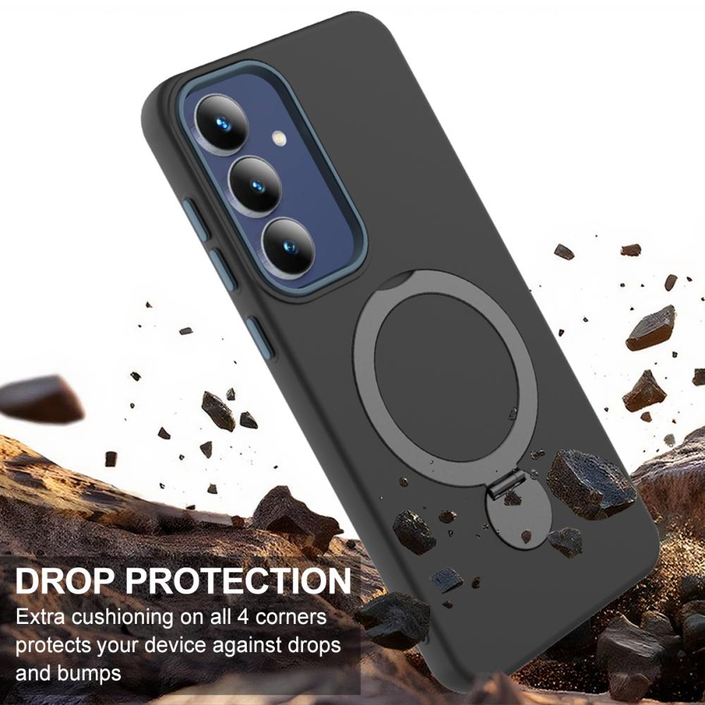  Samsung Galaxy A26/A17 Skal MagSafe Kickstand Hybrid Svart - Teknikhallen.se