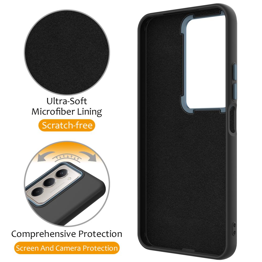  Samsung Galaxy S24 FE Skal MagSafe Kickstand Hybrid Svart - Teknikhallen.se