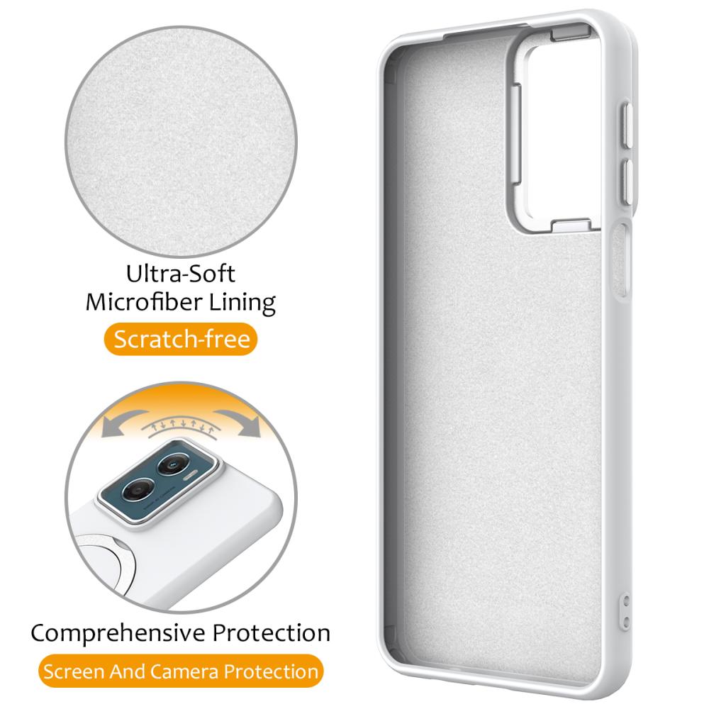  Motorola Moto G06/G06 Power Skal MagSafe Kickstand Hybrid Vit - Teknikhallen.se